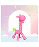 numum Giraffe Shape Silicone Teether - Pink (Color and design may vary)