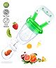 Numum Medium Size Silicone Fruit and Food Nibbler fruit feeder - Green (Color and design may vary)