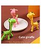 numum BPA Free, Flexible, Soft Silicone Giraffe Giraffe Shape Teether- Multicolor (Color and design may vary)