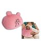 Numum Nursing Arm Pillow, Breastfeeding and Bottle Feeding Head Support Pillow, Travel-Friendly and Washable (Pink)(Color and design May vary)