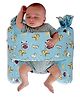 numum Unisex Infant Toddler Baby Anti Rolling Bolster Pillow, Baby Sleep Positioner Pillow for Newborn (Blue bolster)(Color and design May vary)