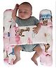 numum Unisex Infant Toddler Baby Anti Rolling Bolster Pillow, Baby Sleep Positioner Pillow for Newborn (Jungle-Pink)(Color and design May vary)