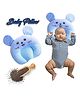 numum Mustard Seeds pillow for comforatble sleep and round head shaping (Blue bunnie)(color and design may vary)