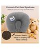 numum Mustard Seeds pillow for comforatble sleep and round head shaping (Grey kitti)(color and design may vary)