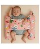 Numum  Unisex Infant Toddler Baby Anti Rolling Bolster Pillow, Baby Sleep Positioner Pillow For Newborn (Pink)(Color And Design May Vary)