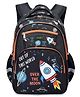 Frantic Premium Quality Black orange moon bag for Kids - Height 16 Inch
