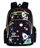 Frantic Premium Quality Black yellow moon bag for Kids- Height 16 Inch