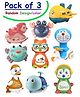 ADKD Press to Go Inertial Cute Animal Toy for Kids Pack of 3- (Color May Vary)