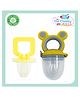 The Cheeky Kidzz Baby Ultra Light Soft Silicone Nipple Pacifier With Cute Design Food Feeder Soother Nibbler BPA-Free Teether (YELLOW)