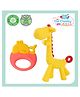 The Cheeky Kidzz Baby Silicone Giraffe Shape Teething Toy With Assorted Attractive Design Chewable Teether Hygienic Teething Pain Relief(YELLOW)