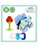 The Cheeky Kidzz Baby Fruit Nibbler Teether And Soft Silicone Teething With 1 Pair Soft Cotton Anti-Slip Socks (MULTI-COLOURS)