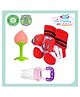 The Cheeky Kidzz Baby Fruit Nibbler Teether And Soft Silicone Teething With 1 Pair Soft Cotton Anti-Slip Socks  (ASSORTED DESIGN)