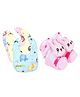 The Cheeky Kidzz Baby 1 Fruit Teething Teether With 3 Feeding Bibs And 1 Pair Soft Cotton Anti-Slip Newborns Socks(MULTI-COLOURS)
