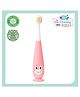 The Cheeky Kidzz Pack of 1 Baby Soft Bristles Suction Cup Base Bunny Design Teeth Manual Toothbrush BPA Free For Kids (1 To 10 Years) (PINK)