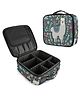 House of Quirk Makeup Cosmetic Storage Case With Adjustable Compartment Cosmetic Bag Lama Floral-  Multicolor