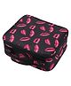 House of Quirk Makeup Box/Cosmetic Storage Case With Adjustable Compartment Red Lips