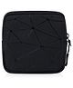 House of Quirk Faux leather Sanitary Napkin Storage Bag Menstrual Cup Pouch Portable Pads With Zipper Feminine Menstruation First Period Bags (Black)