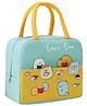 House of Quirk Insulated Reusable Lunch Bag Tote Bag for Women Printed Lunch Bag for School Picnic Office Outdoor Gym (Leisure Time) - Oxford Cloth, Pink, Yellow, 5 liters
