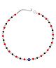 Darshraj Jewels Handmade 925 Sterling Silver Nazariya Anklet Adjustable Lightweight Silver Nazariya with Beads & Full Evil Eye - Multi Color