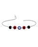 Darshraj Jewels Handmade 925 Sterling Silver Nazariya Anklet Adjustable Lightweight Silver Nazariya with Beads & Evil Eye & Silver Chain - Silver