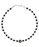 Darshraj Jewels Handmade 925 Sterling Silver Nazariya Bracelet Adjustable Lightweight Bracelet with OM Beads- Black