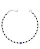 Darshraj Jewels Handmade Double Looping 925 Sterling Silver Nazariya Bracelet Adjustable Lightweight Bracelet  with Evil Eye & Beads- Black