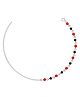 Darshraj Jewels Handmade Double Looping 925 Sterling Silver Nazariya Bracelet Adjustable Lightweight Bracelet Silver Chain Nazariya with Beads - Multi-Color