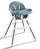 Baby Dining and Highchair with Comfortable Cushion - Sea Green| Detachable & Adjustable Food Tray| Safety Harness with Cup Holder| Strong Wooden Finish Legs| Easy to Clean and Maintain