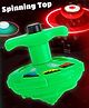 Fiddlerz Spinning Top Toy with Colorful LED Lights and Sound for Kids Hand Operated Twist Launcher Durable Fun Gift Toy Pack of 1 (Random Color)