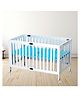 Polka Tots Tiny Tots Baby Bed with Lockable Wheels - White
