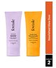 Foxtale Nourished Glow Duo, with SPF 50 Glow Sunscreen & Nourishing Moisturizer, Hydrates Skin, Prevents Tan Pack of 2 - 100 ml