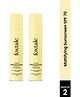 Foxtale SPF 70 Gel-Cream Sunscreen for Oily Skin, Oil Control Sunscreen with PA++++ & Niacinamide, No White Cast Pack of 2 - 50 ml
