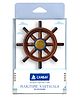 CAMABY Ship Wheel Brown End Blue Ring