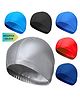 KARBD Super Soft PU Swimming Cap for Kids Universal Size - Assorted Random Colour