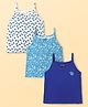 Pine Kids Cotton Elastane Knit Singlet Sleeves Printed Slips Pack of 3 (Color May Vary)
