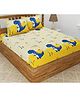 KIDS WONDERS Kids Print Flat Bed Sheet Design 12 With 2 Pillow Covers - yellow