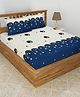 KIDS WONDERS Kids Print Flat Bed Sheet Design 13 With 2 Pillow Covers - Blue