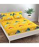 KIDS WONDERS Kids Print Flat Bed Sheet Design 15 With 2 Pillow Covers - yellow fish