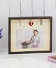 The Procure Store I love U Clip On Wooden Textured Photo Frame- Brown