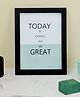 The Procure Store Plain Wooden Table Photo Frame- Black