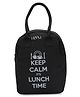 HOOM Lunch Bag with quote Thermal insulated 1515P- Black