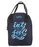 HOOM Lunch Bag with quote Thermal insulated 1515H- Navy Blue