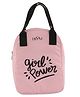 HOOM Lunch Bag with quote Thermal insulated 1515C- Pink