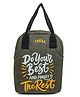 HOOM Lunch Bag with quote Thermal insulated 5204E- Brown Melange