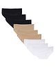 TUMMY Bamboo Cotton Pack of 9 Solid Low Waist Maternity Panty - Multi Colour