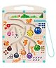 Wudly Wooden Magnetic Counting & Color Sorting Maze Board