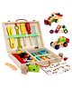 Wudly Wooden Tool Box Construction Set for Kids 35-Pcs