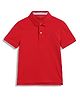 Tommy Hilfiger Cotton Knit Half Sleeves Solid Color Polo T-Shirt - Red