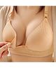 Bella Mama Cotton Elastane Knit Maternity Non Wired Nursing Bra - Cream