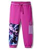 Pine Kids Cotton Knit Full Length Lounge Pant With Anime Character Print - Pink